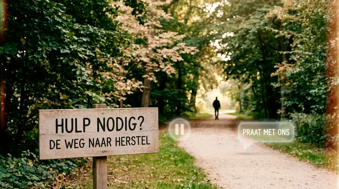 Rustige illustratie van hulpkeuzes bij gokdruk