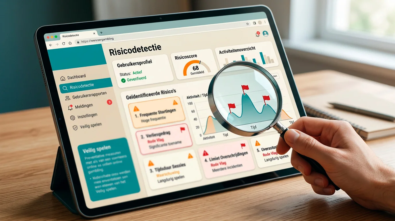 Overzicht van rode vlaggen bij online gokaanbod